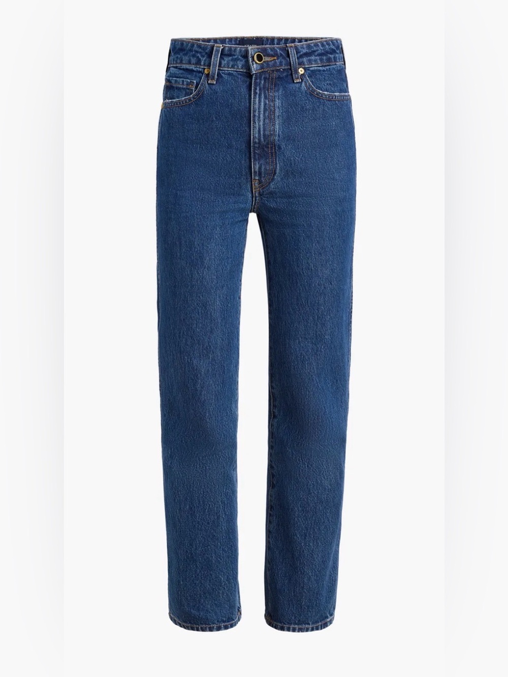 KHAITE Women’s Straight-Leg Jeans in Deep Blue Denim - Size 29